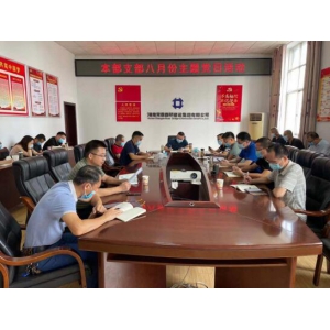 传承红色记忆，共筑国防长城——本部支部八月主题党日活动