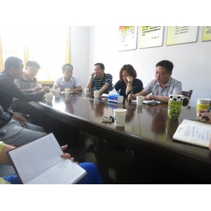 裴德友、罗英到厚德公司调研指导工作