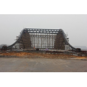 杨桥河大桥施工全面展开