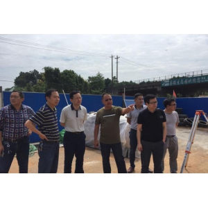 市公路局王常清一行检查指导新德路项目工作