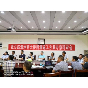 张公庙澧水特大桥围堰专项施工方案通过专家评审