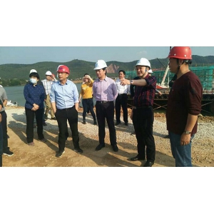 汤祚国副市长调研张公庙澧水特大桥项目