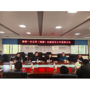 踔厉奋发开新局，笃行不怠谋新篇——路桥集团一分公司召开在建项目工作调度会议