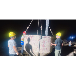 常德路桥集团  马坡湖大桥桩基浇筑全部完成